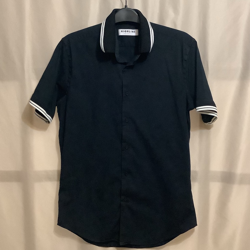 Highline Collective polo collar short sleeve dress shirt